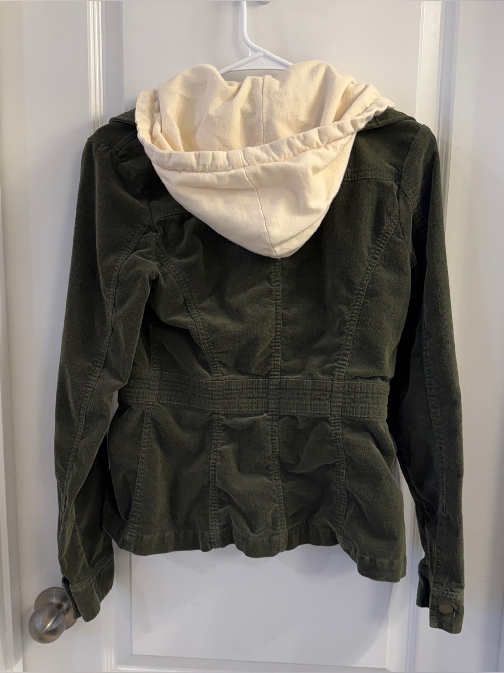 For Joseph Fortune Corduroy Hooded Jacket Medium Green Cream Vintage Y2K
Grunge - Picture 4 of 16